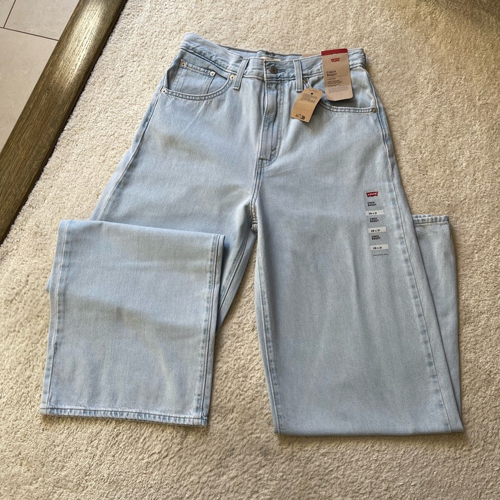 Levi's Light Blue Wide Leg Jeans